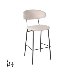 LABEL51 Barkruk Zack - Naturel - Boucle - Hoog